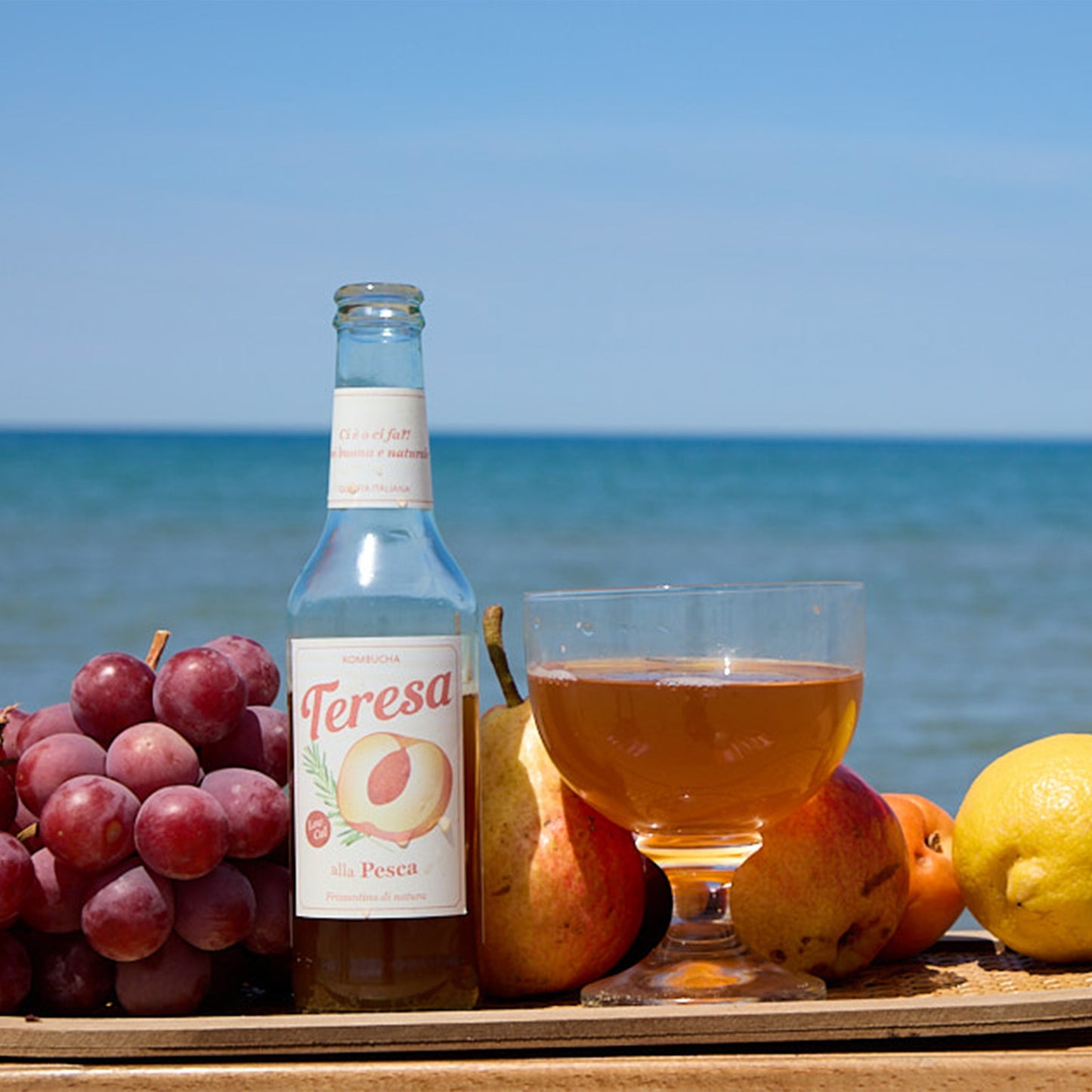 Teresa - kombucha italiana da aperitivo, frizzante, gustosa, analcolica e con postbiotici