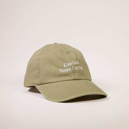 Cappellino khaki vintage Teresa: estate tutto l’anno