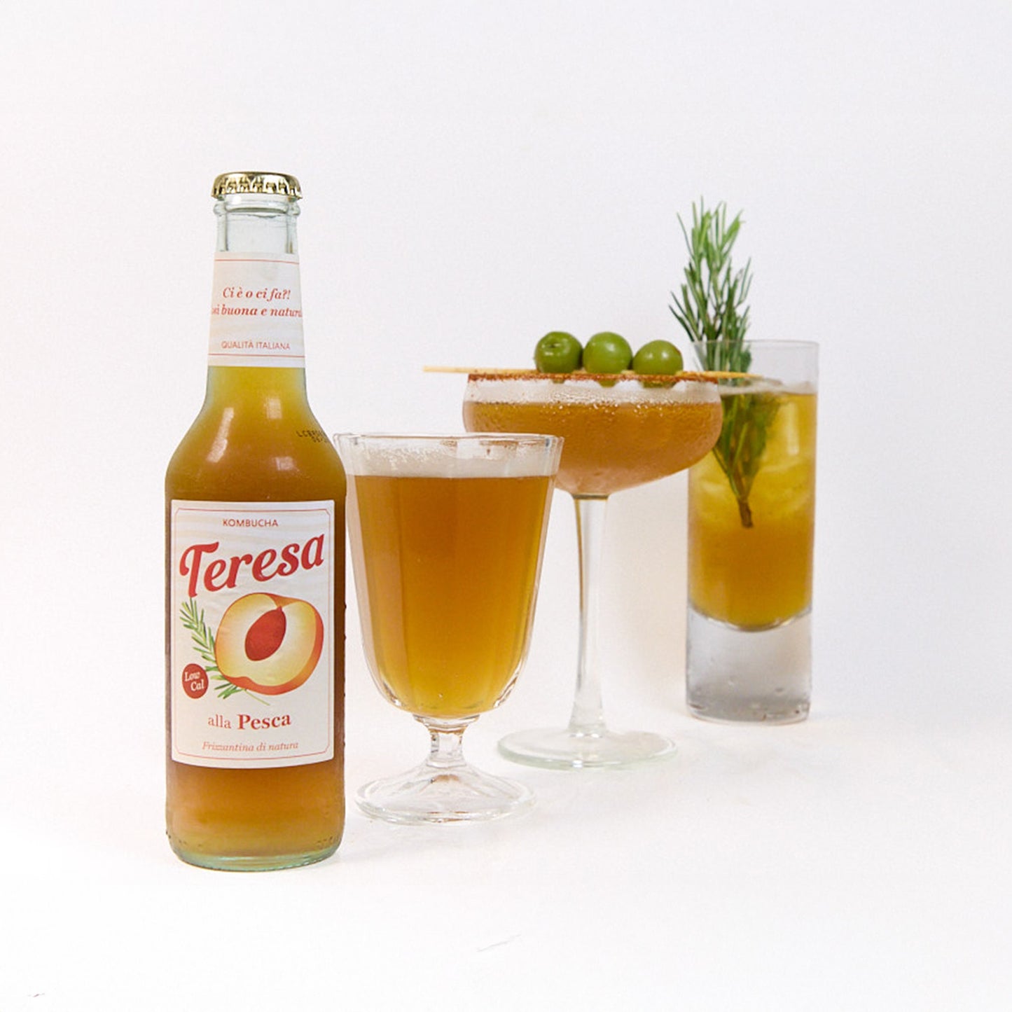 Teresa - kombucha italiana da aperitivo, frizzante, gustosa, analcolica e con postbiotici